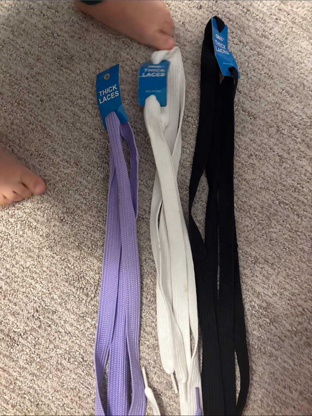3- thick/fat shoe laces